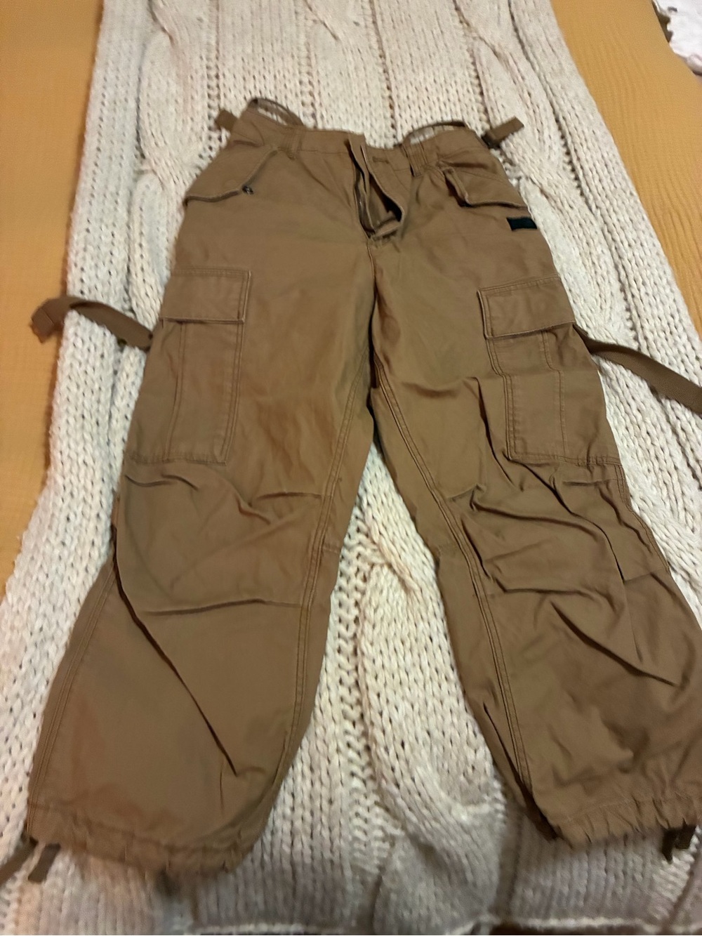 G-Star Brown Cargo Jumpsuit Pants